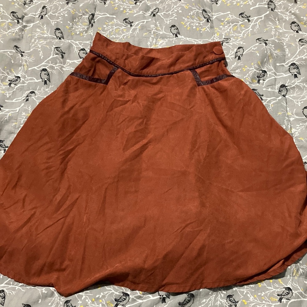 Orange mod skirt